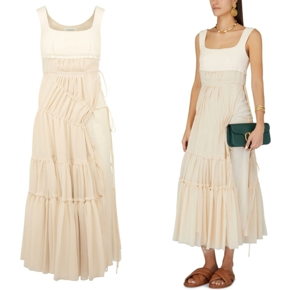 New Sportmax Runway Spring 22' Ready-To-Wear Orlie Midi Dress NWT 6 US - Picture 4 of 9